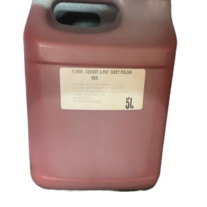 Floor Cement & Pavement Red Polish 5L